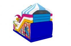 China Commercial Inflatable Double Slides Clown Inflatable Slides Castle For Kids supplier