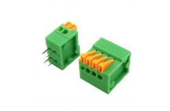 China Narrow Spacing 2.54 mm Screwless PCB Spring Terminal Block 150V 4A supplier