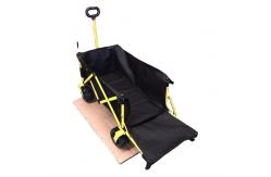 China Easy Storage Foldable Wagon Cart Folding Camp Wagon With Extension Outdoor supplier