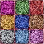 Metallic Mirror Foil Mylar 22gram Color Shredded Paper purple yellow for sale
