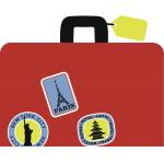 rectangle, triangle adhesive Custom Printable Luggage tags printing service for sale