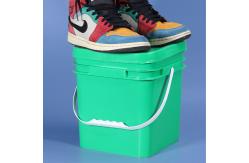 China 5L Plastic Square Bucket With Lid Customized Printing And Logo Food Grade Container supplier