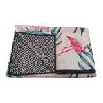 Microfiber Custom Printed Sand Free Beach Towel Waffle Fabric