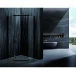 Diamond Shower Enclosure With Aluminium Black Frame And 6/8mm Tempered Glass