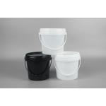 18L PP 5 Gallon Black Plastic Bucket Round Clear Food Grade for sale