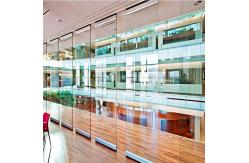 China EBUNGE Movable Sliding Door Tempered Office Glass Partition Wall supplier