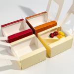 Wholesale customization with logo transparent window cake and pastry packaging baking box