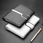 Elegant Luxurious Leather Notebook Binder , Loose Leaf Spiral Notebook Size 175 * 250mm for sale