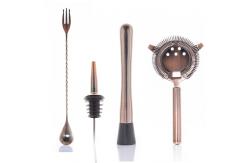 China Stainless Steel Cocktail Kit Shaker Mixer Drink Bartender Antique Copper Barware Set supplier