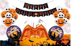 China Wholesales Halloween Foil Balloons Wholesale Inflatable Cloud Double Print Mylar Balloon supplier