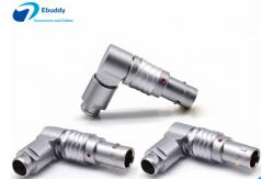 China 4pin Lemo Cable Connector Elbow Male Push Pull Circular Connector supplier