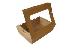 China Fast Food Paper Container Take Away Waterproof And Grease Proof Kraft Package Box supplier