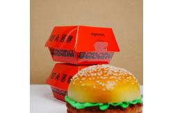 China Biodegradable Burger Box Packaging Customized Printing Packaging Cardboard Paper Burger Box supplier