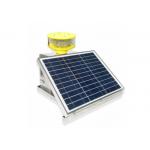 FAA Type A Solar Aviation Obstruction Light LED Mono Crystalline Silicon White Color for sale