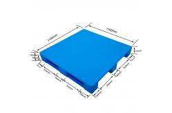 China Customized Warehouse Plastic Pallet 1100x1100 HDPE Pallets Blue supplier
