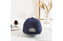 China 3 1/8 Crown High Knitted Fabric Baseball Cap Custom MM Logo supplier