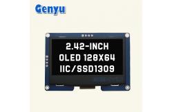 China Monochrome 2.42 Inch OLED Display 128x64 Resolution SSD1309 I2C Interface supplier