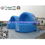 Blue Inflatable Advertidsing Tent , 2 Person Clear Inflatable Lawn Tent