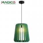 Polyester Fiber Acoustic Pendant Lampshade LED E27 Pendant Light for Living Room Office Study Restaurant for sale