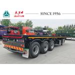 China 3 Axle Flatbed Semi Trailers 40 Feet Flatbed Trailers For Sale Flat Bed Semi Trailer manufacturer