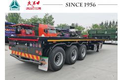 China 3 Axle Flatbed Semi Trailers 40 Feet Flatbed Trailers For Sale Flat Bed Semi Trailer supplier
