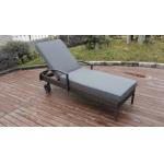 Adjustable Rattan Sun Lounger , Patio / Garden / Beach Lounger for sale