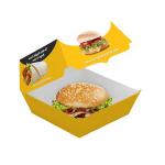 Custom Printed Burger Boxes Compostable Disposable Food Packaging for Restaurants Catering 7-10 Days Sample Time for sale