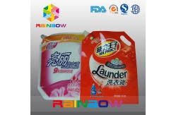 China Liquid Spout Pouch Plastic Pouches Packaging For Washing 140 Micron Thickness supplier