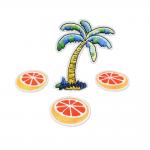 Twill Felt Fabric Iron On Cotton Patches , Logo Embroidered Patches For Clothes for sale