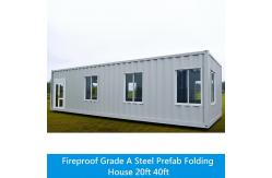 China Fireproof Grade A Steel Prefab Folding House 20ft 40ft supplier