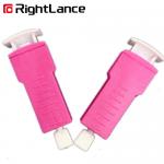 30G 1.5mm Automatic Blood Lancet Orange White PP ABS Disposable Safety Lancets for sale