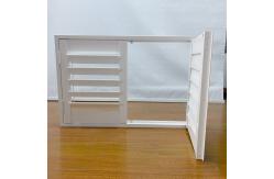 China Customizable Size  PVC Casement WindowsElectric  Upvc Awning Window With Shutters supplier
