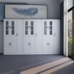 Power Coating Wall Cabinet With Glass Doors Modular Closet Locker for sale