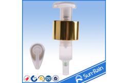 China plastic lotion pump soap dispenser with metal collar supplier
