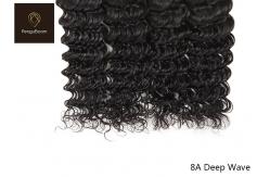 China No Knots  71.12cm 28 Inch Deep Wave Bundles 3 Bundles With Closure supplier