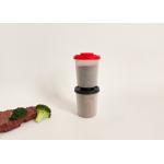 Reusable Plastic Cap Glass Bottles Condiment Spice Jar For Kitchen for sale