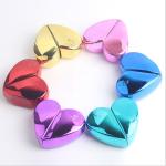 Cosmetic Heart Shaped Perfume Pocket Spray Bottle ODM 20ml Blue Purple for sale