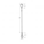 Galvanized Wire Rope Lifting Slings For Hanging Light To Prevent Fall  YW86517 for sale