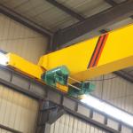 Remote Control Single Girder Bridge Travelling Overhead Crane European Style A3 440V for sale