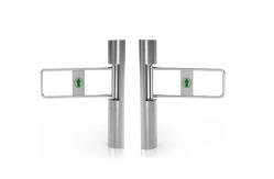 China 168mm Column Clear Toughened Glass Swing Turnstile Face Recognition supplier