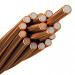 Bare Copper Clad Aluminum Stranded Wire For Electrical Conductor for sale