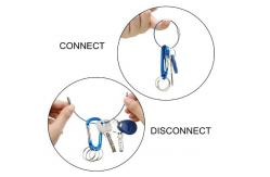 China Multifunction Keychain Clip Hook Spring Snap Hook Rings For Outdoor Carab supplier