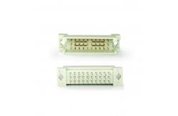 China Straight DIN 41612 Connector Male 3rows PCB Vertical PCB European Connector supplier