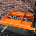 1T To 4T Fork Truck Swivel Hook Attachment Bright Orange Painted