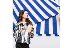 China Easy Care Good Looking Hoddie Striped Cotton Fabric For French Terry supplier