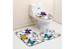 China Dolphin Beach Toilet Seat Cushion Anti Skip Toilet Tank Cover Set supplier