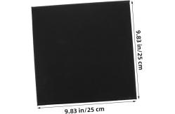 China 20x25cm Pre Stretched Canvas Board Fivefold Primed 100% Cotton Black Canvas Boards supplier