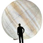 Helium Inflatable LED Light Round Dvertising Air Moon Balloon for sale