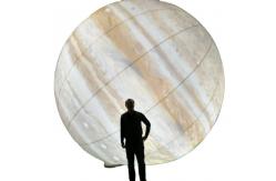 China Helium Inflatable LED Light Round Dvertising Air Moon Balloon supplier