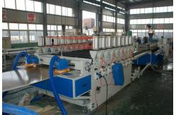 China Three Layer Construction Template WPC Extrusion Machine / Production Line Double Screw supplier